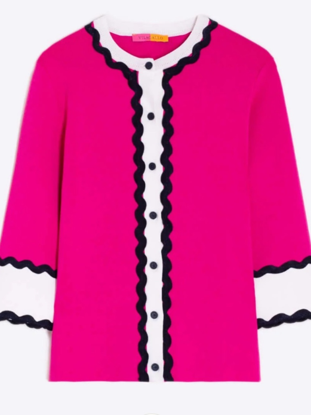 Vilagallo Ondulina Cardigan in Rosa - NWT! - Picture 2 of 6